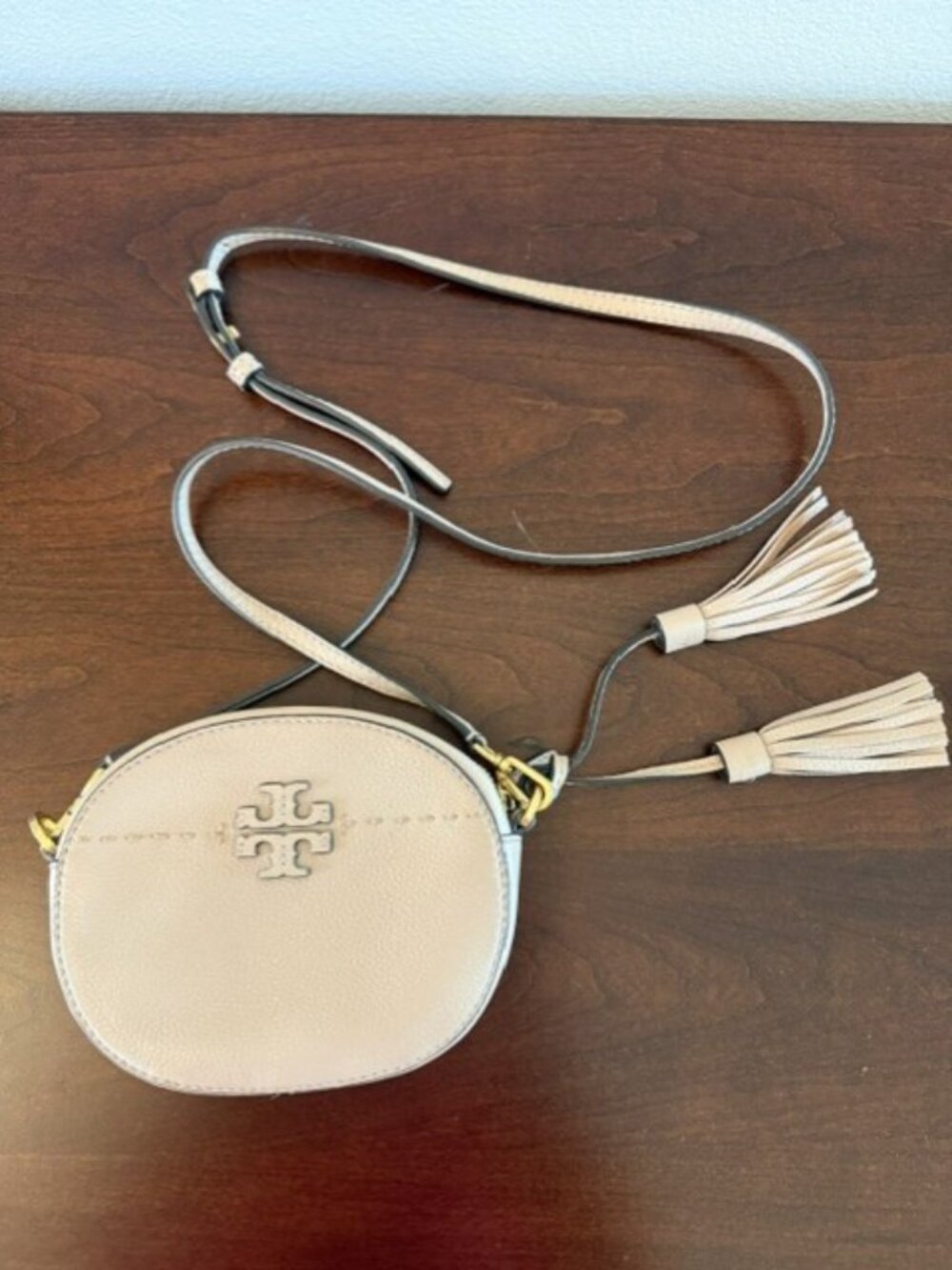 Tory Burch Pebbled Leather Mini Crossbody - Like New